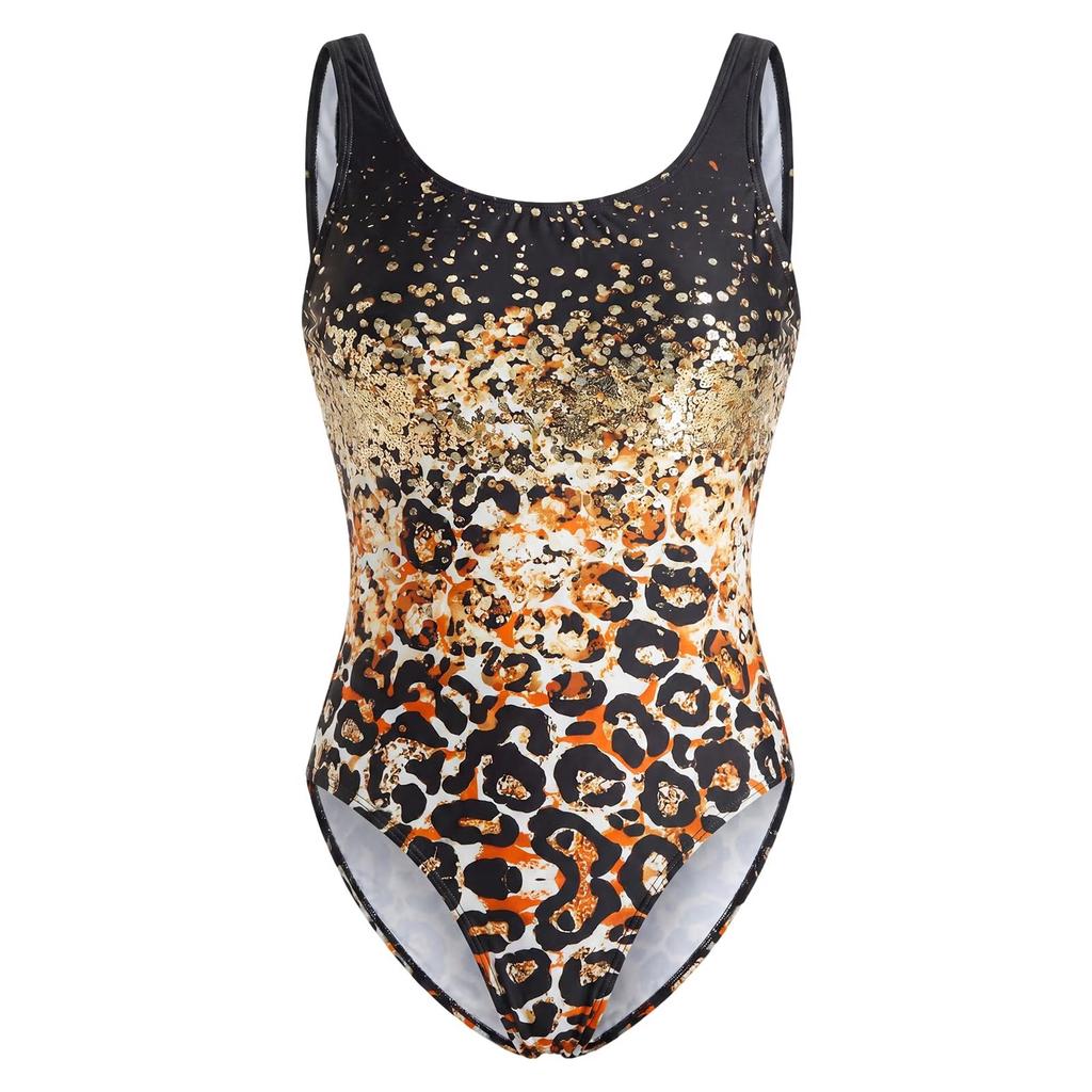 Digital Print Swimsuit for Girls Comfortable Stretchy Fabric Sleeveless Youth Swimwear for Pool and Beach Activities
