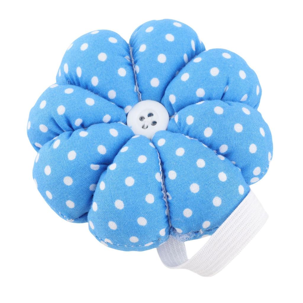 New Sewing Needle Pin Cushion Pumpkin Shaped Holder Wrist Strap Craft   Tool (Pink)