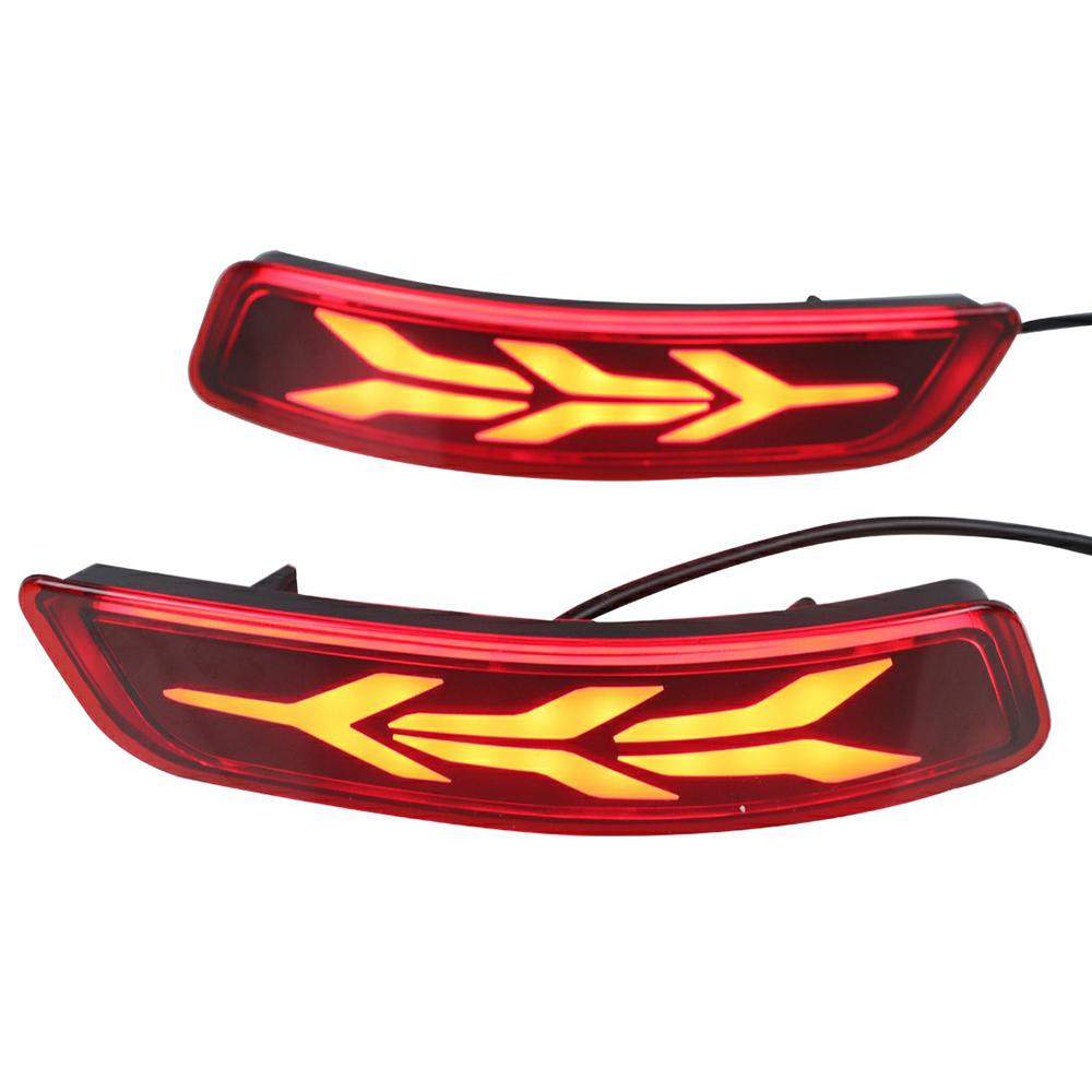 

WINAUTO 2Pcs LED Rear Bumper Reflector Lights for Toyota Corolla 2014-2018 Multi-function Brake Light Type A