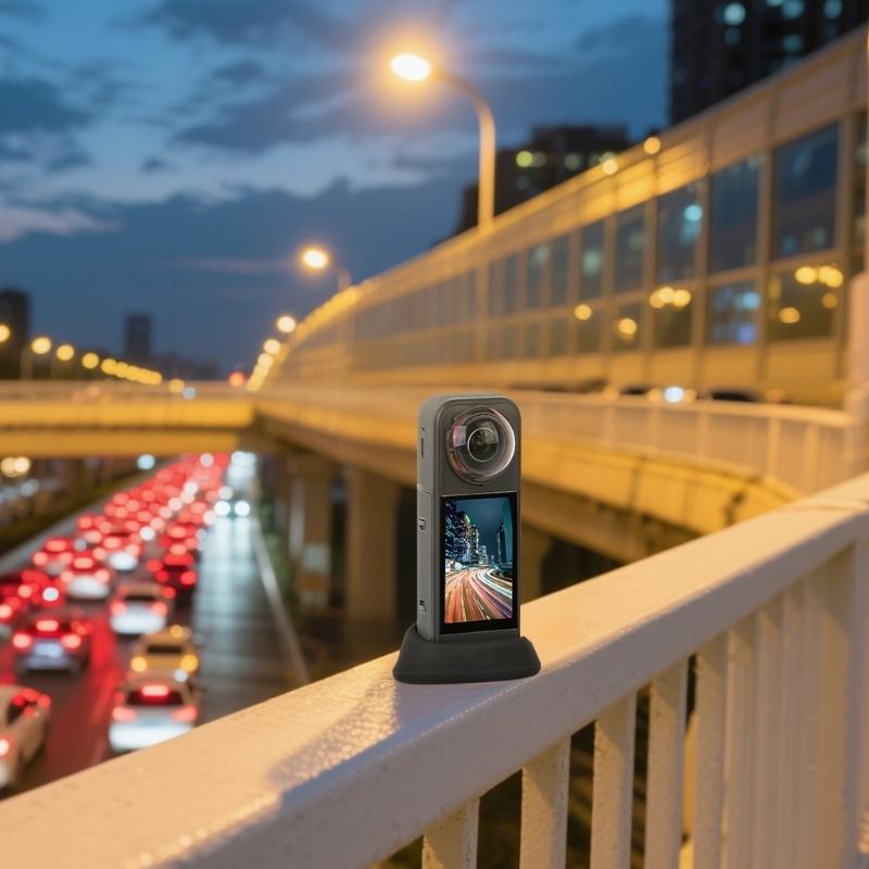 Stable Silicone Desktop Base Holder For X5/X4 Action Cameras Mount Base With NonSlip Design And Upright Positioning