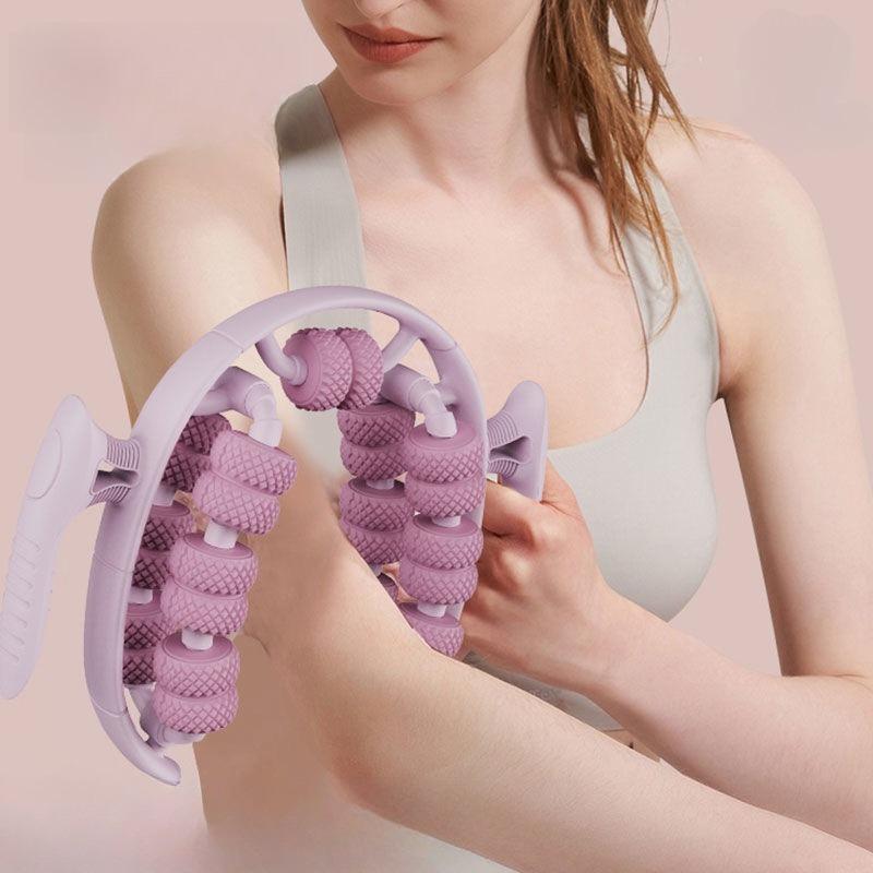 Leg Massager 26 Wheels Ring Leg Clamp Roller Calf Muscle Relaxation Leg Shaping Massage Tool Yoga Wheel For Leg Slimming