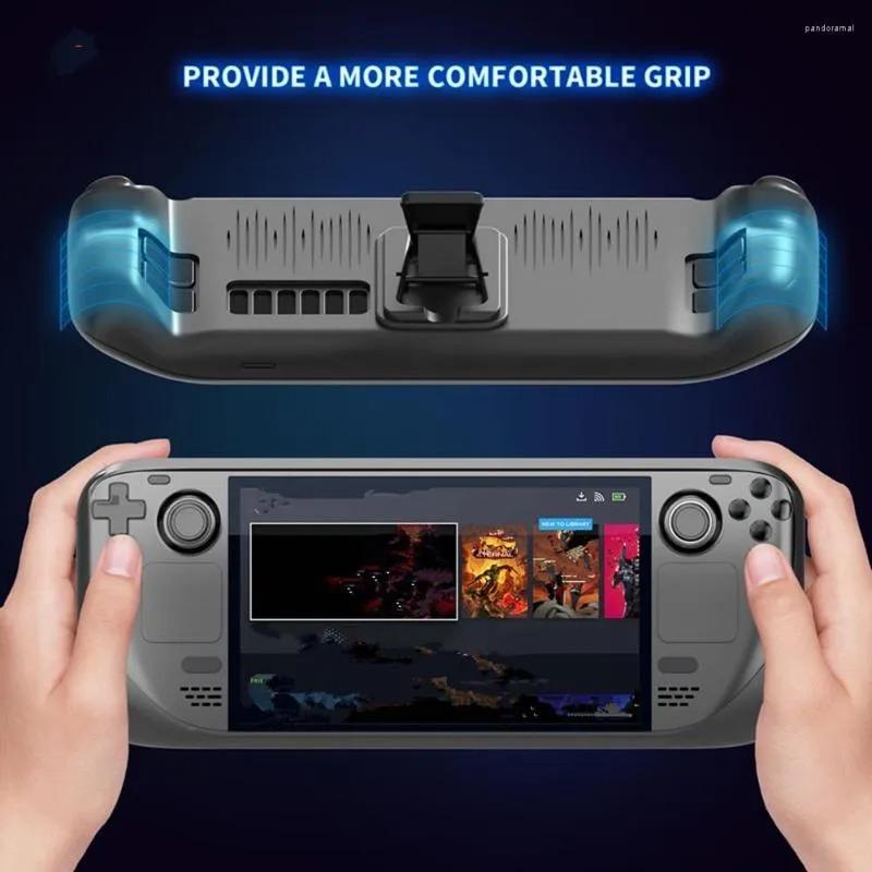 Game Controllers Games Console Protective Cover Set with Stand Touchpad Button Stickers Compatible for Steam Deck