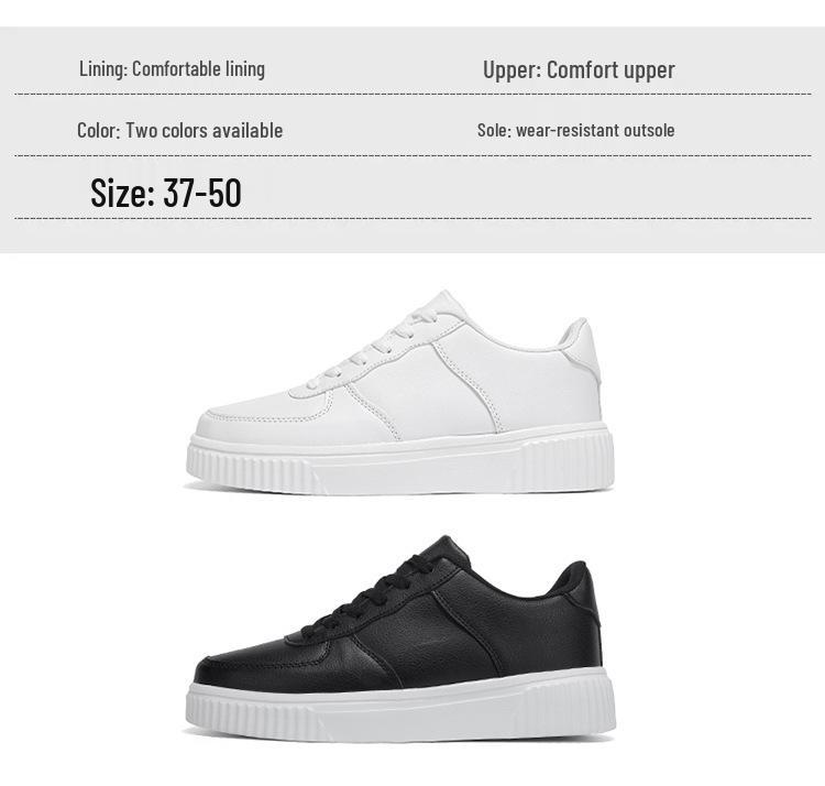 Extra Large Men's Versatile Summer White Skate Shoes, Sizes 46-50