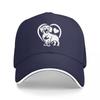 Dachshund Heart Pattern Sandwich Bill Baseball Cap Adjustable Fit Cotton Dad Hat Breathable Unstructured Casual Sports Gift
