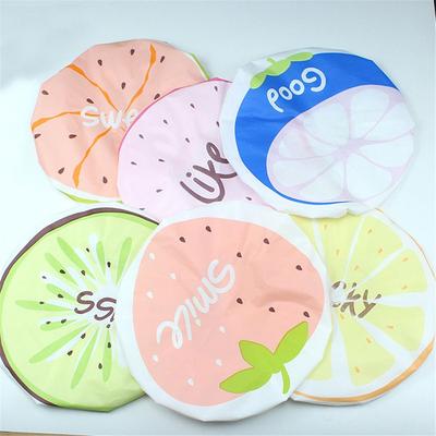1pc Cute Fruit Shower Cap Waterproof Bath Hat Reusable Head Hair Cover For Women Shower Caps