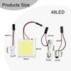 Energy Efficient and Ultra Bright COB LED Light Panel for Car Interior Ceiling with 16/24/36/48LED In 6000K White Light