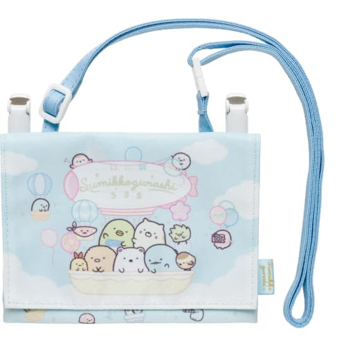 SAN-X Sumikkogurashi Multi-Pocket Pouch CA56301 Size: H11 X W15 X D1cm