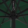 Garden Sun Umbrella Green 295 x 295 x 245 cm Polyester and Steel