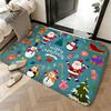 Soft Absorbent Non-Slip Rug Holiday Merry Christmas Floor Mat Home Decor Doormat Bedroom Floor Mat Shower Carpet