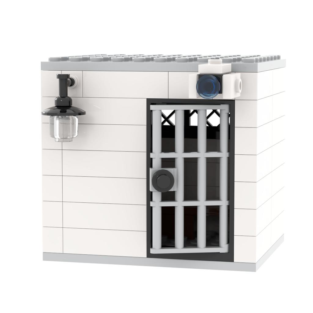 Jail Prison Cell Police Thief Building Blocks Toy Collection Kids Assembly Classic Brick Souvenir Decoration