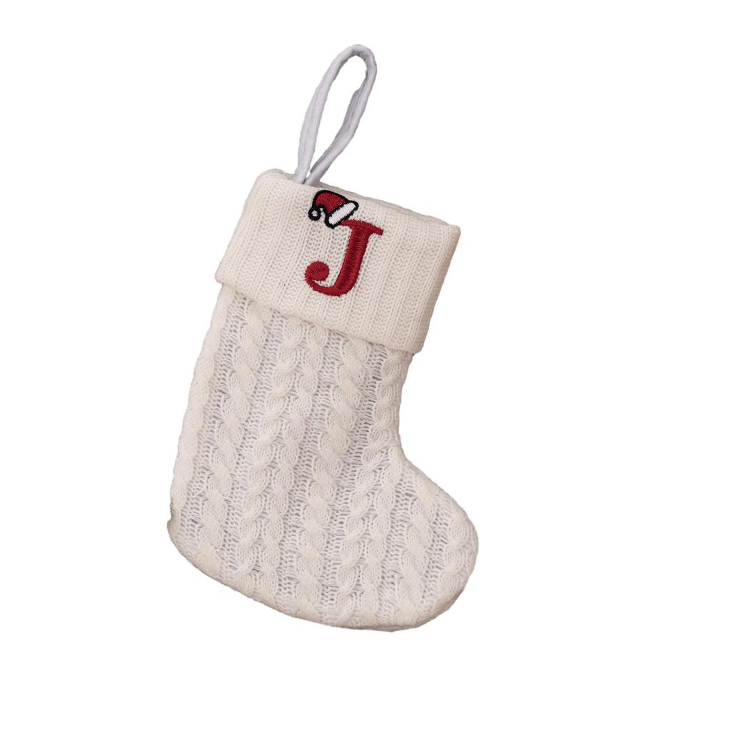 Christmas Stocking Alphabet Beautiful Decoration Pendant