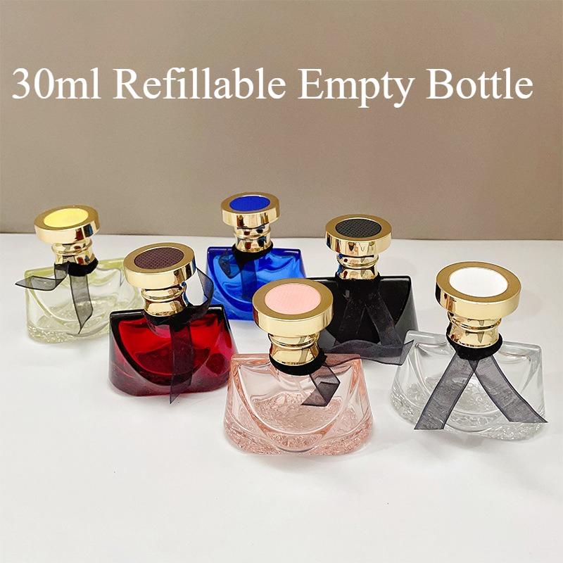 30ml Mini Glass Spray Alcohol Empty Refillable Bottle Portable Perfume Atomizer Liquid Spray Container For Cosmetics Traveling