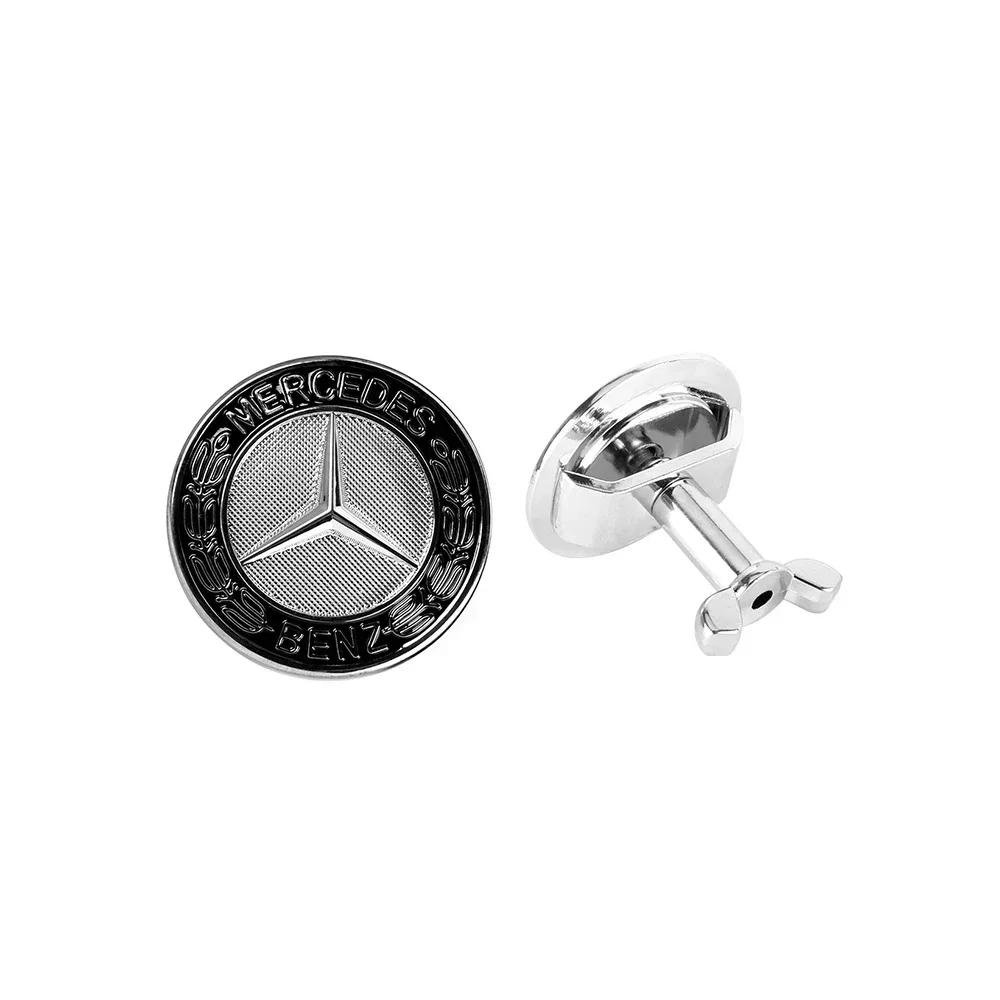 New For Mercedes Benz 42MM Car Front Hood Emblem Covers Auto Decoration Accessories For Mercedes Benz AMG A B C D M S R G Class