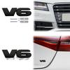 Car Accessories Metal Grille Emblem Rear Trunk Body V6 Badge Sticker For Mazda Ford Toyota Honda Suzuki JEEP Chevrolet SUV