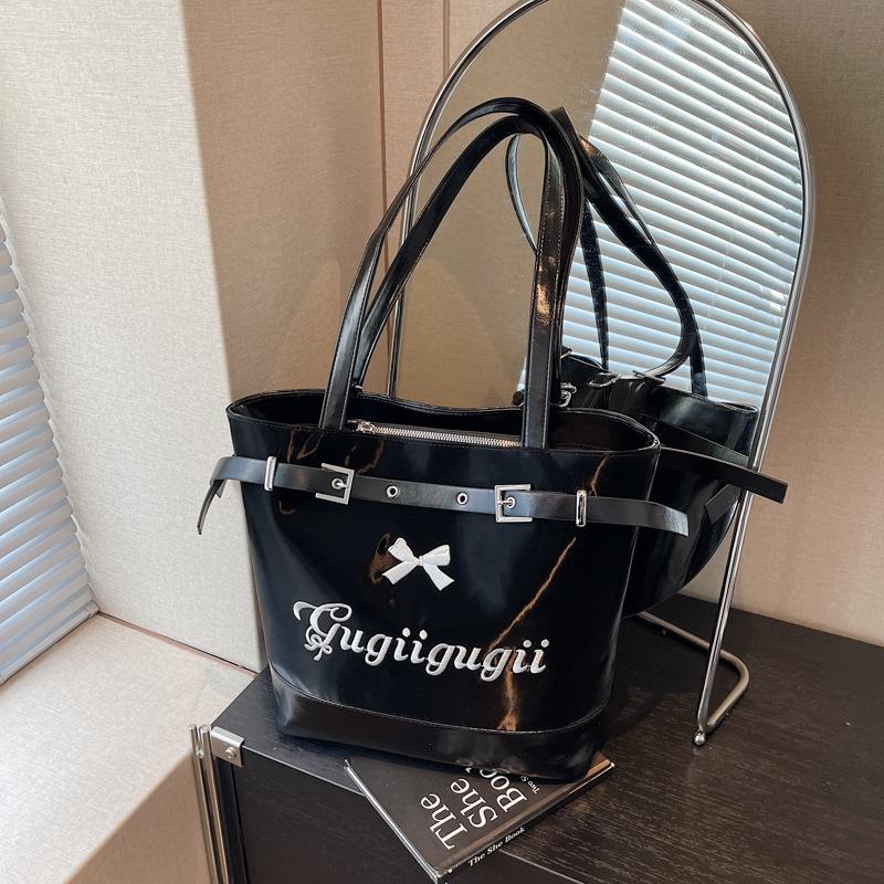 

Summer popular bow big bag women s new fashion backpack tote large capacity shoulder bag чорний