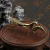 Simulering Messing Mantis Ornament Antikke Insektfigurer Miniatyr Skrivebordsdekorasjoner Håndverk Te Kjæledyr Feng Shui Samleobjekter