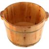 Conutoo Wooden Foot Bath Bucket, Hinoki Wood Footbath Tub, Thick Footbath Bucket, Easy To Use, for Home Use (30cm High X 36cm Diameter)