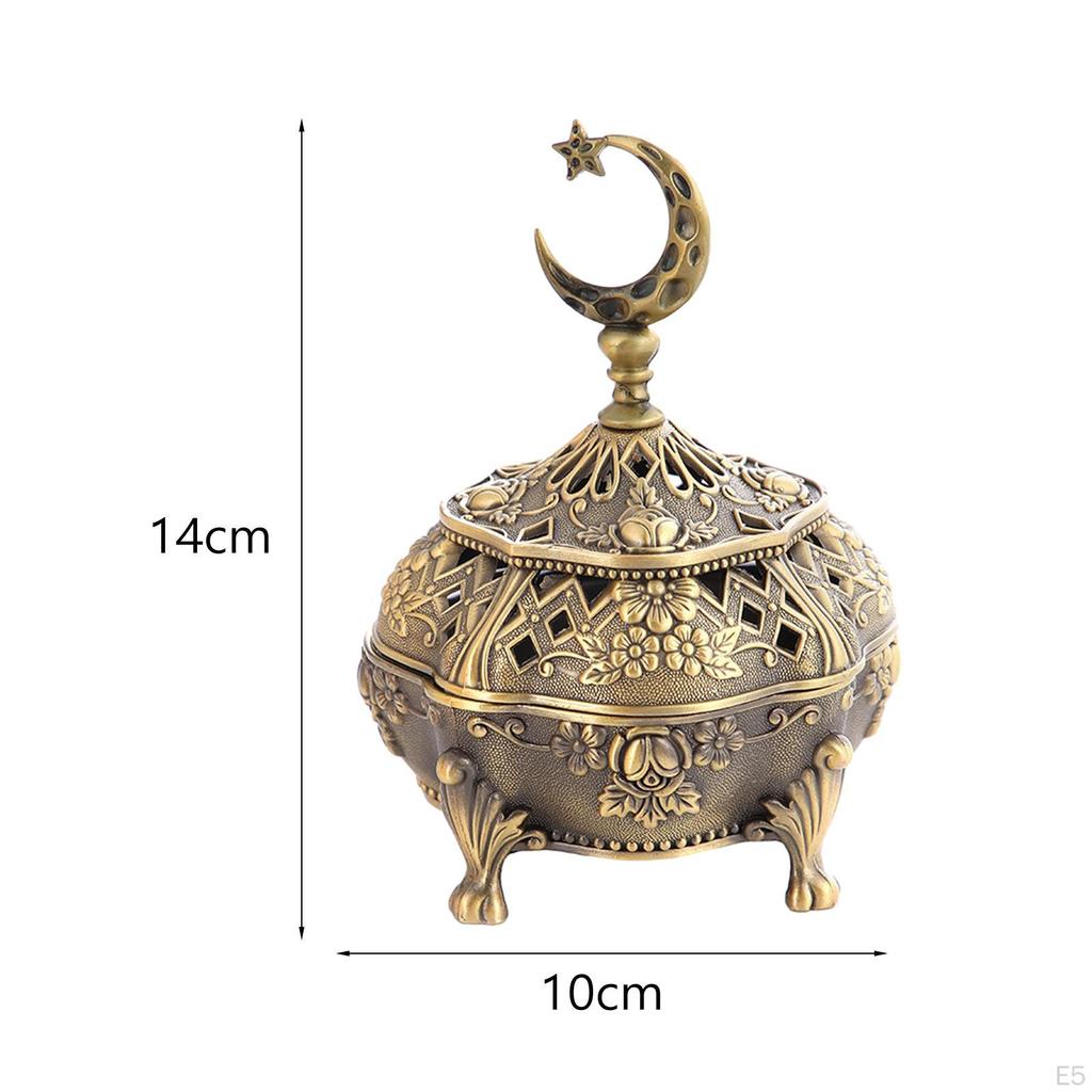 Alloy Incense Burner Aroma Holder Sturdy Base Exquisite Workmanship Bowl Censer