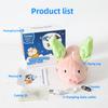 New Cat Toys Electric Plush Pet USB Smart Toy Vegetable Pig Simulation Tapping Sound Cat Self Pleasure Interactive Pet Supplies