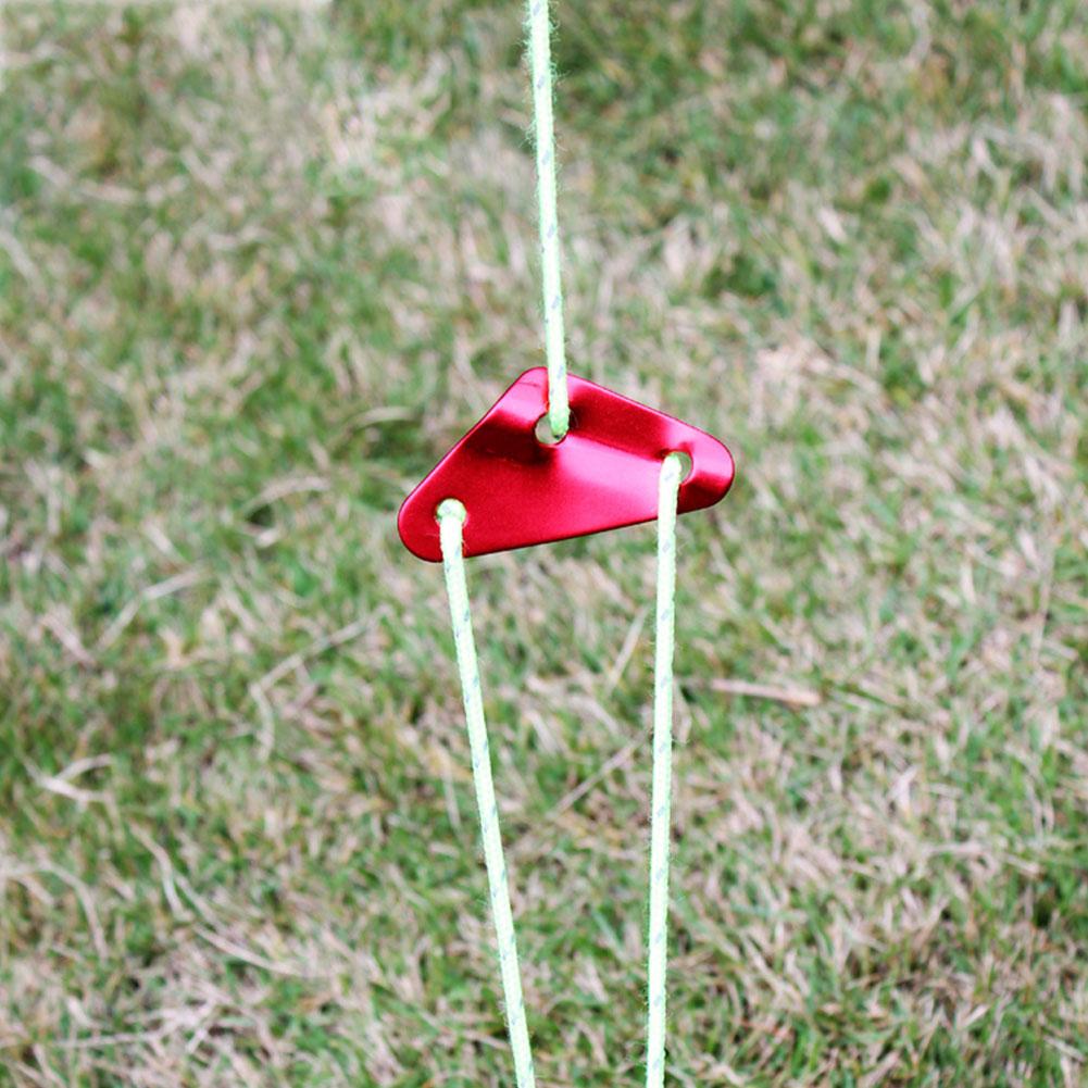 Outdoor Triangle Rope Buckle Three-holes Anti-slip Buckle for Camping Tent