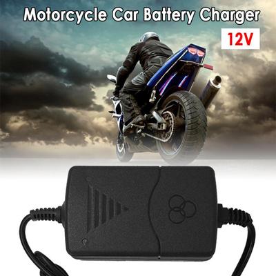 12V 1.0A Batterieladegerät AC 100-240 V US/EU-Stecker Bleiakkuladegerät Mit Kontrollleuchte Für Elektroauto-Zubehör