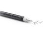 TROIKA Ballpoint Pen with Centimeter and Inch Black Multi-Function Ruler, Level, Multi-Pen, Construction,