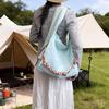 Trendy Nylon Crossbody Bag with Colorful Weaving, Large Capacity, Versatile as Tote, Shoulder, or Underarm Bag