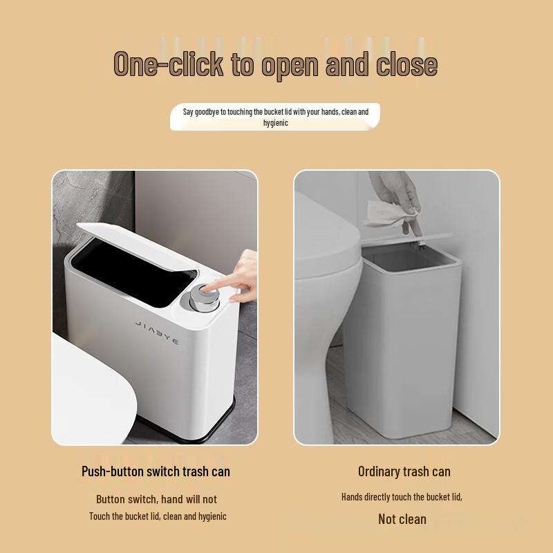 Zuozhou Press-Type Large Capacity Trash Can