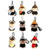 Chic Gray Hat Bees Dog Key Chain Charming Plush Bees Canine Bag Hanging Ornament Comfortable Bag Pendant Accessory