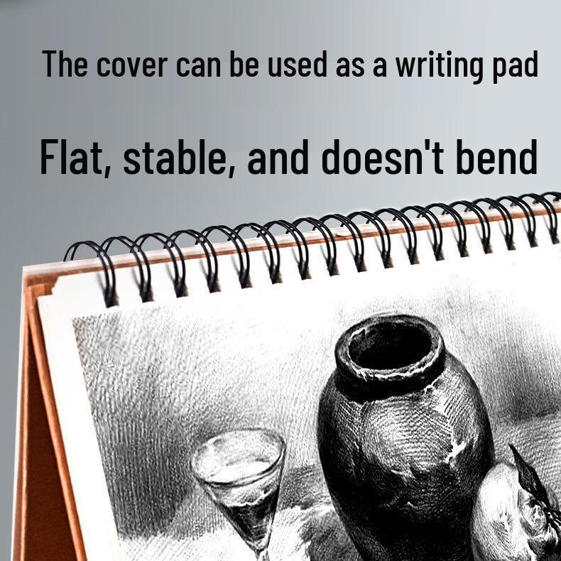 8K Art Student A4 Drawing Book | Blank 16K Hardcover Spiral Sketchbook for Kids