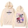 K-pop Demon Hunters Cartoon Graphic Hoodies Mens Women Casual Sweatshirts Vintage Long Sleeves Loose Fleece Hooded