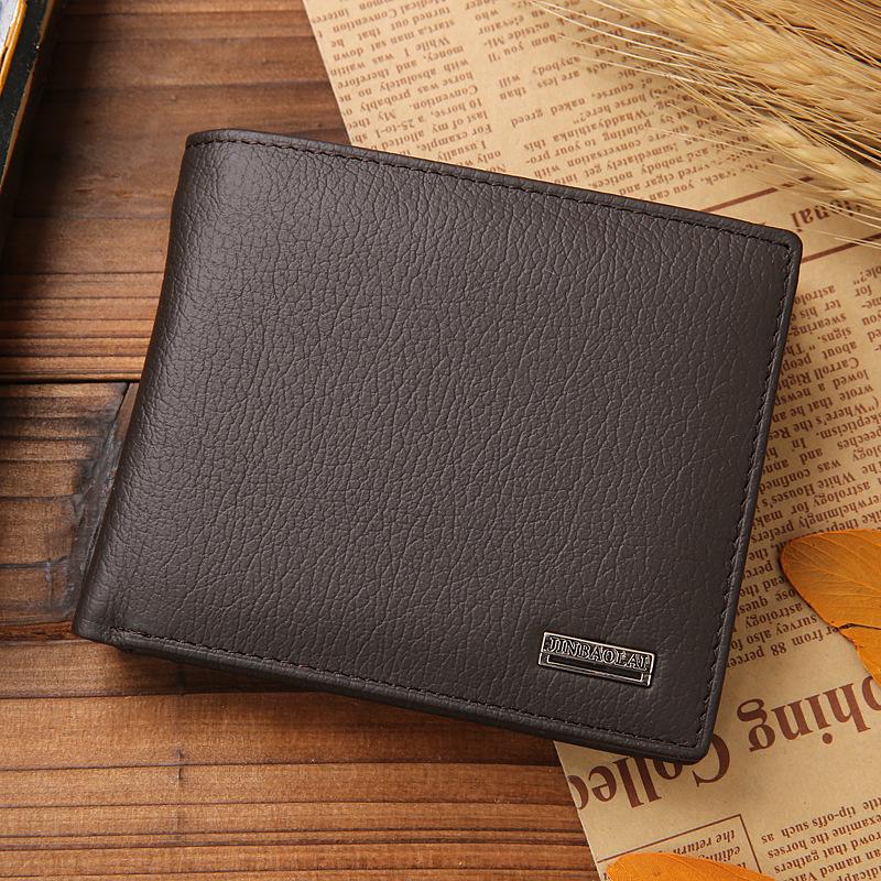 Portafoglio Corto da Uomo in Vera Pelle di Mucca 100% Portamonete Bifold Premium Nero