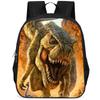 Dinosaur Rex Backpack, 15-Inch Single-Layer Student Double-Layer Large-Capacity Backpack