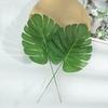 12/24Pcs Artificial Green Turtle Leaf Scattered Tail Leaf Fake Silk Plant for DIY Wedding Birthday Party Home Decor Turtle Leaf