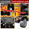 601 bucăți Wrangler RubiconED mașină model high-tech mașină blocuri de construcție cărămizi jucării pentru copii cadou