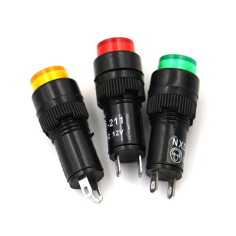 Led Pilot Panel Indicator Signal Warning Light Lamp Ac/Dc 10Mm