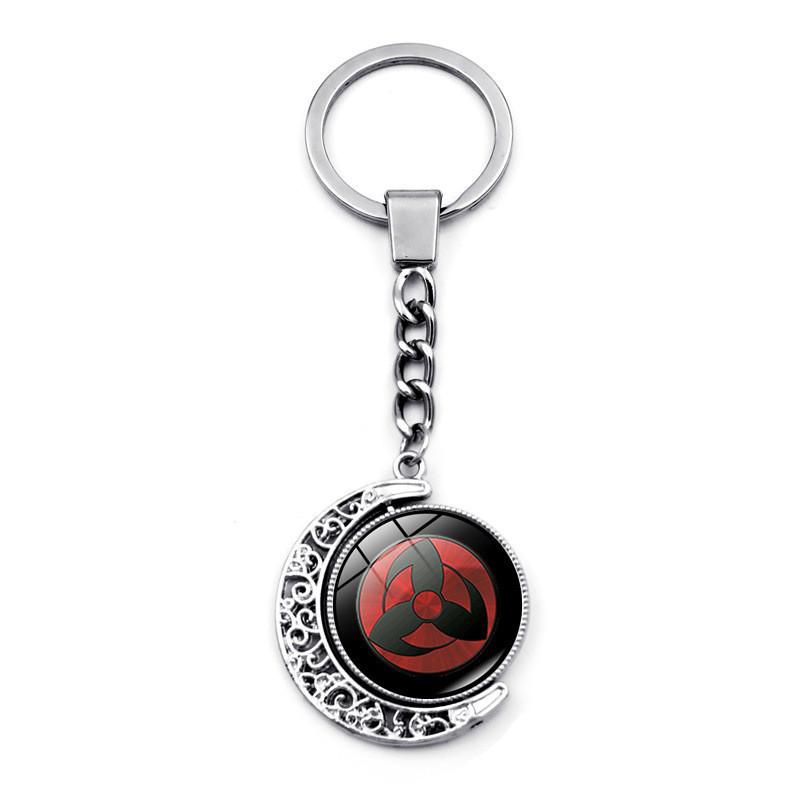 

Keychain Naruto Trendy Doublesided Spinning Moon Anime Merchandise Metal XSWX260113
