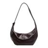 Ielgy Retro Large Capacity Tote Bag Fashion Niche Casual Pleated Commuter Dumpling Bag