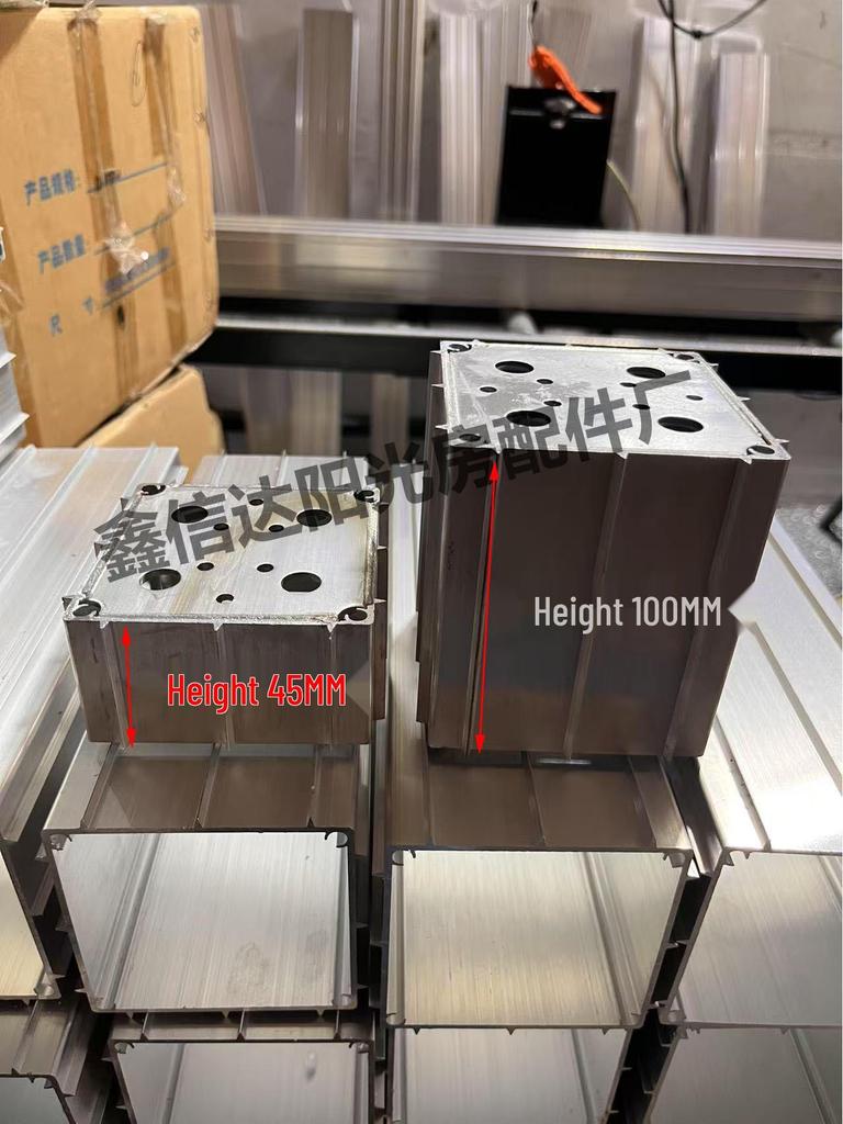 Sunroom Quick-Install Aluminum Alloy Square Tube Connector for Awnings
