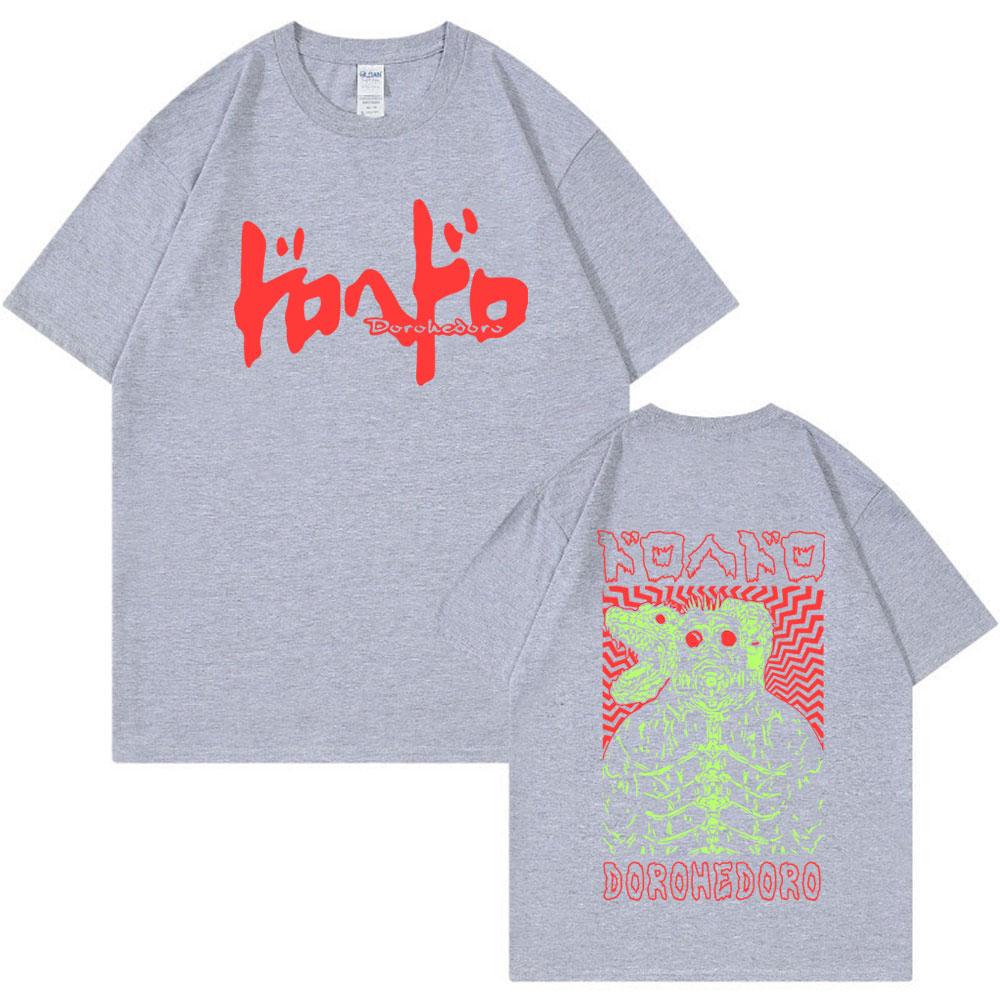 Anime Dorohedoro Kaiman T Shirt Gothic Manga Graphic Print T Shirts Men's Fashion Casual Cotton Oversized T-shirt Streetwear