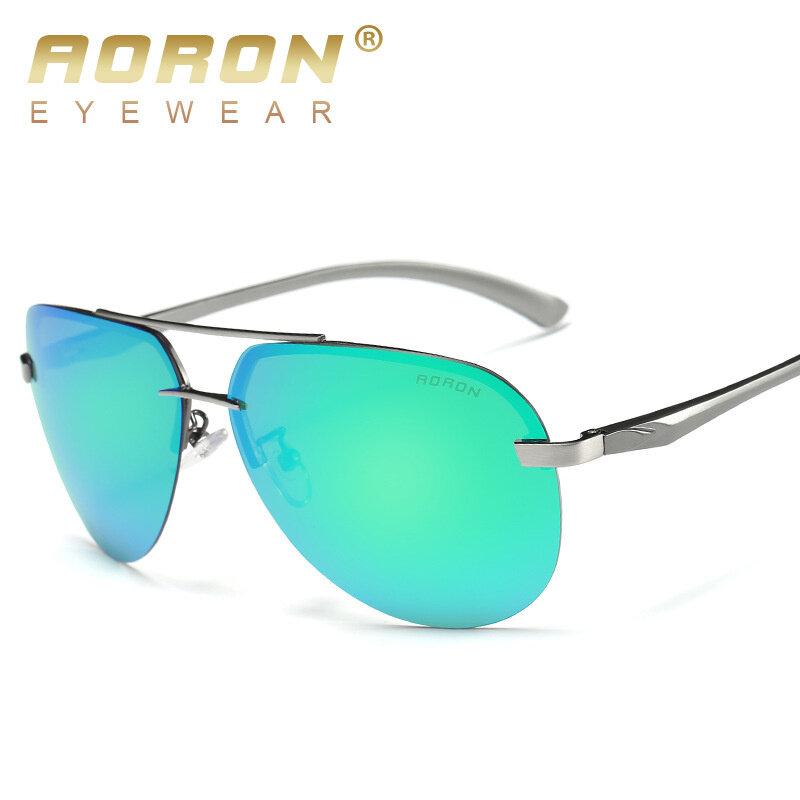Fashion Polarized Toad Sunglasses Men Women Classic Mirror Eyeglasses Coating Anti-glare Sunscreen Metal Frame Glasses UV400