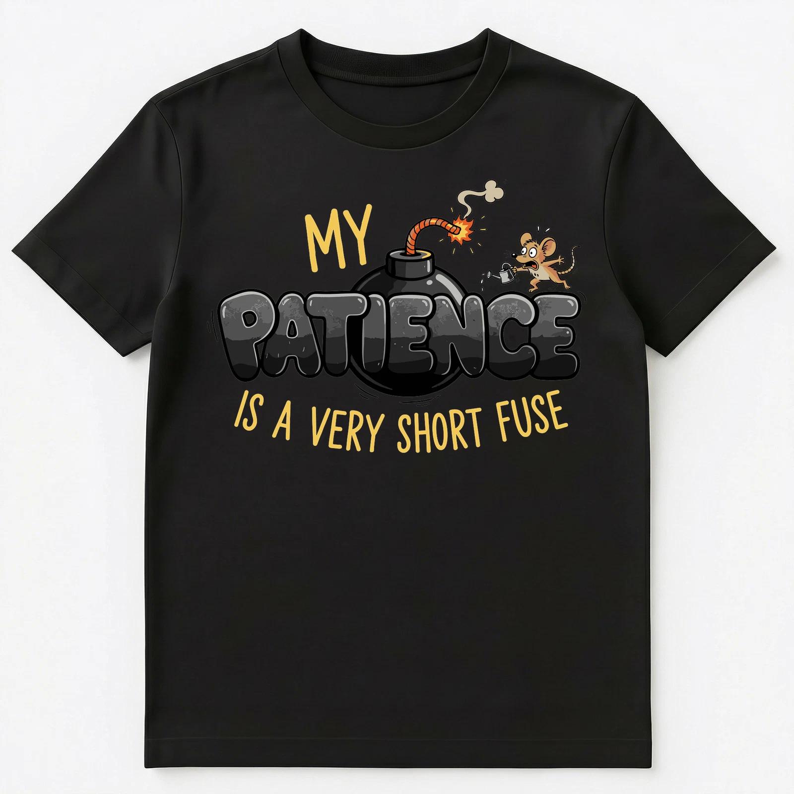 

Impatient Person Short Fuse Mouse Funny Humor Unisex T-Shirt S