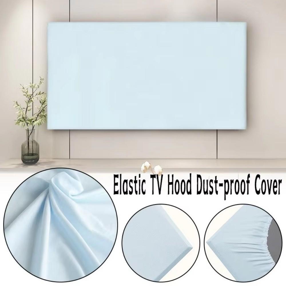 Solid Color TV Hood Cover Dustproof TV Dust Cloth Household LCD Dust Cover  Sun Protection