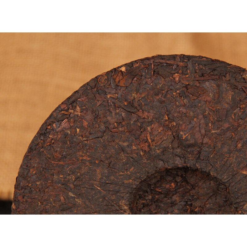 Yunnan Pu'er Tea Ripe Tea Cake Tea Eight Years Yunnan Qizi Cake Pu'er Tea 357g