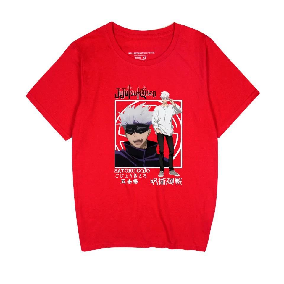 Jujutsu Kaisen Printed Men's T-shirt Unisex Casual Fashion Street Harajuku Style Short-sleeved Tops T-shirt