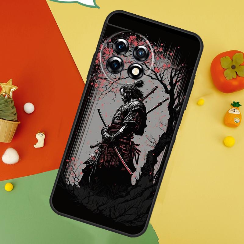 Japan Ninja Samurai Red Sun Case For OnePlus Nord 5 CE 2 3 4 Lite N20 N30 OnePlus 15 13 12 11 10 10T 12R 13T 13R Cover