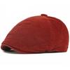 HT5051 Mens Berets Women Retro Artist Painter Beret Hat Spring Autumn Winter Flat Cap Male Female Corduroy Octagonal Beret Caps