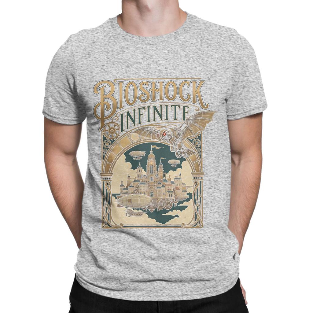BBioshock Infinite Gaming Grafik T-Shirt Grafik Lustig 100% Baumwolle T-Shirt bBioShock Oberteile T-Shirts Für Unisex