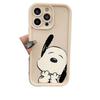 Snoopy Cheek-Resting Case for iPhone 13/14/15 Pro/16 Pro Max - Drop-Proof for Apple 17