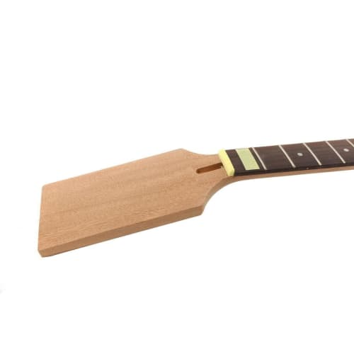24 fret 24.75 inch Mahogany and Rosewood paddle head guitar neck with beautiful inlays